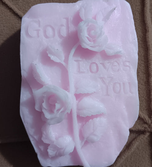 God loves you, Soap - Avocado oil 🥑 Rose scented