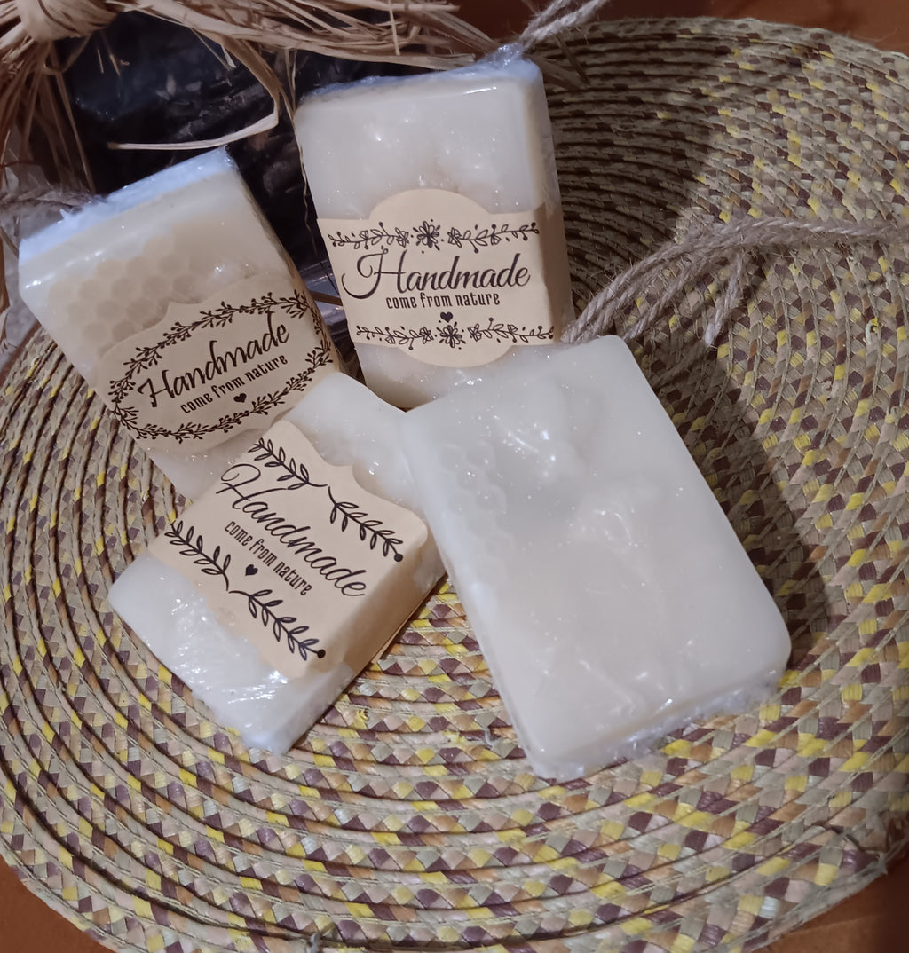 Seedless Honey - Oatmeal & Coconut 🥥 Vanella, with integrated Loofah, Natural recipe Soap Bar