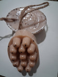 Massager: Oatmeal- Peach-Lavender-Coconut  , with Loofah