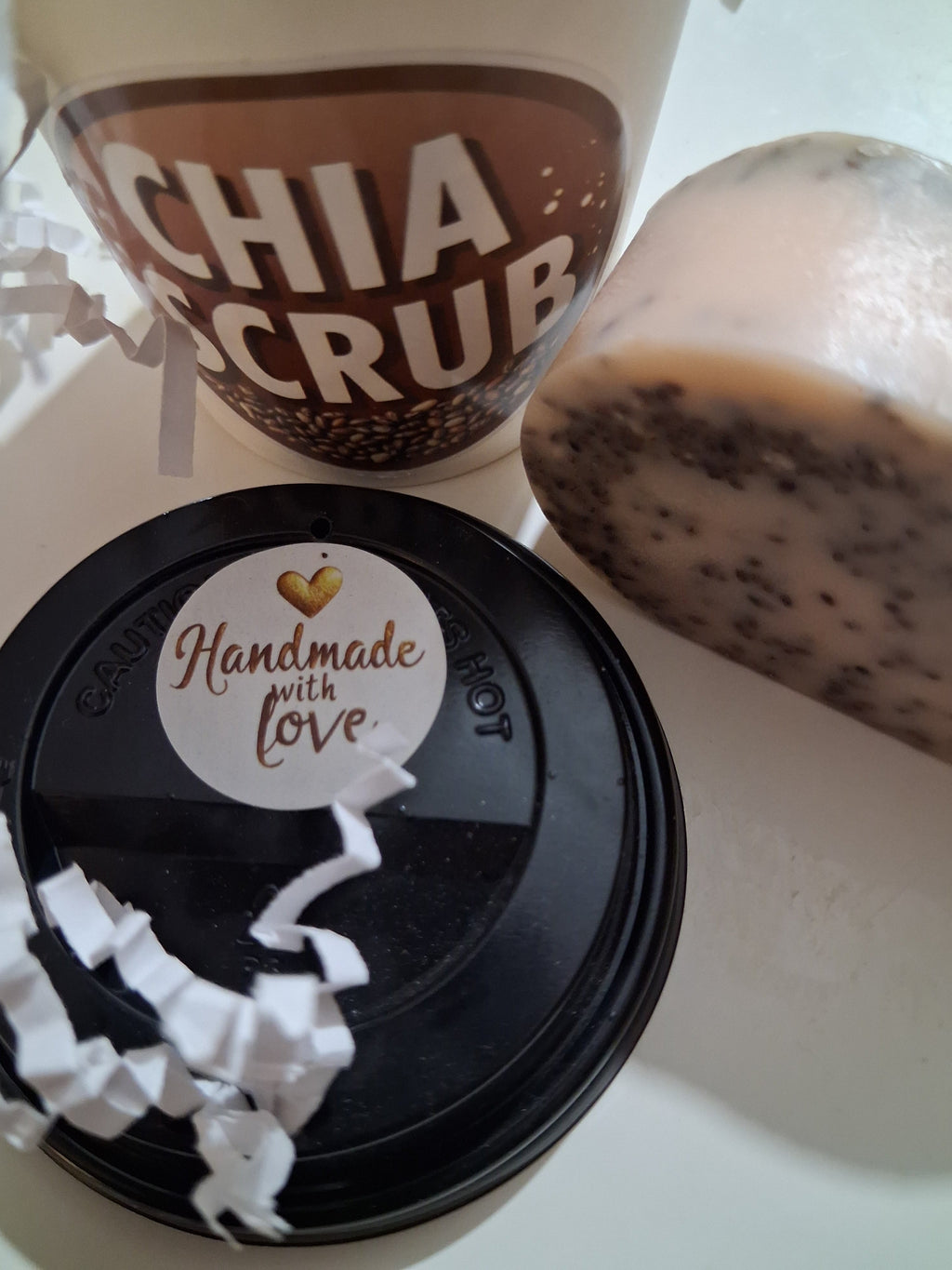 Jojoba, Chia Scrub Bar Soap & Orange