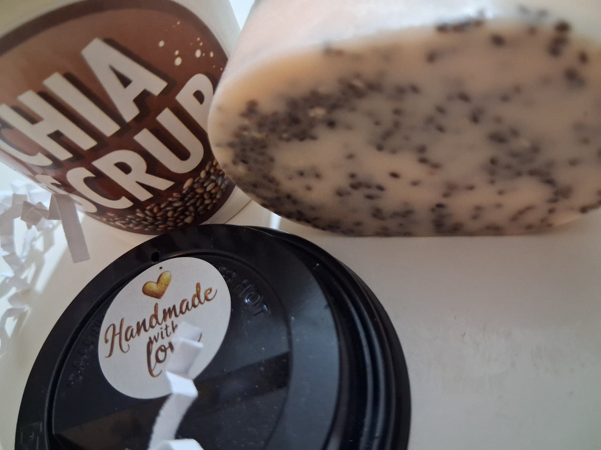 Jojoba, Chia Scrub Bar Soap & Orange