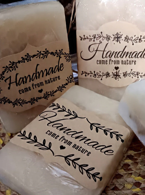 Seedless Honey - Oatmeal & Coconut 🥥 Vanella, with integrated Loofah, Natural recipe Soap Bar
